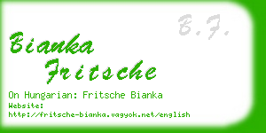 bianka fritsche business card